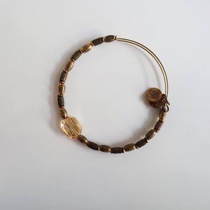 Alex & Ani Gold Beaded Bangle